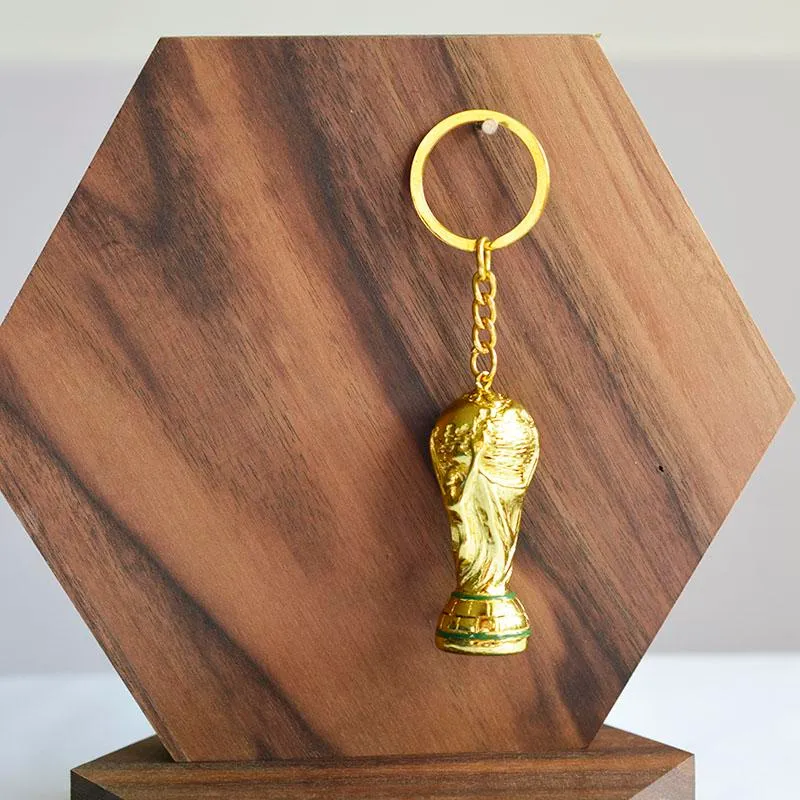 European Champions Cup Hercules Soccer Keychains Gold Metal Ring For Fans Of Russia World Cup