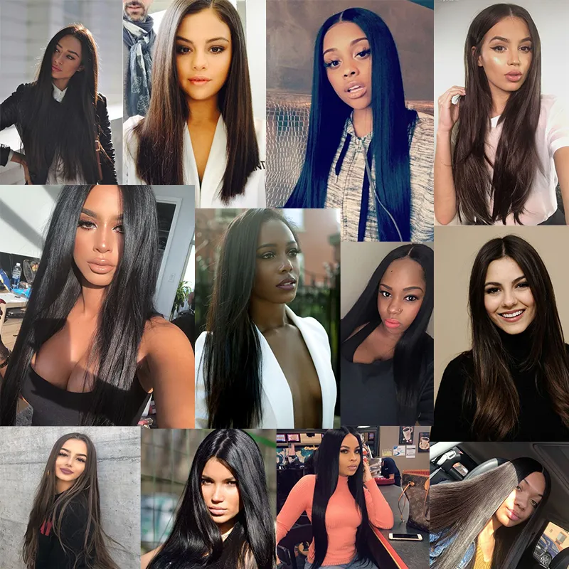 Indian Virgin Cheveux raides 4 Bundles 30 pouces 8A Indian cheveux raides non transformés Weave Bundles 100% indien droit prolongements de cheveux humains