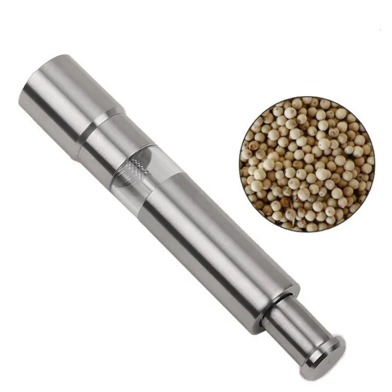 Manual Pepper Mills Multi Function Stainless Steel Grinder Convenient Durable Grinders Home Kitchen Tools Hot Sale 12 5sh ff
