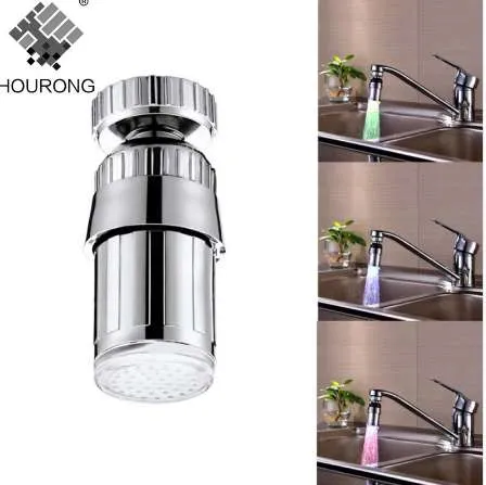 1 PCS LED Torneira de Água Fulgor Chuveiro Head Cozinha Faucet Torneira Extensores Acessórios de Banheiro Conjuntos