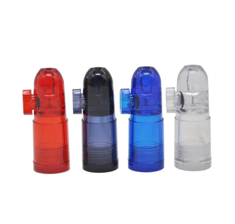Акриловая табакерка, пуля для носа, пластиковый материал, легко переносить маленькие пластиковые трубки.