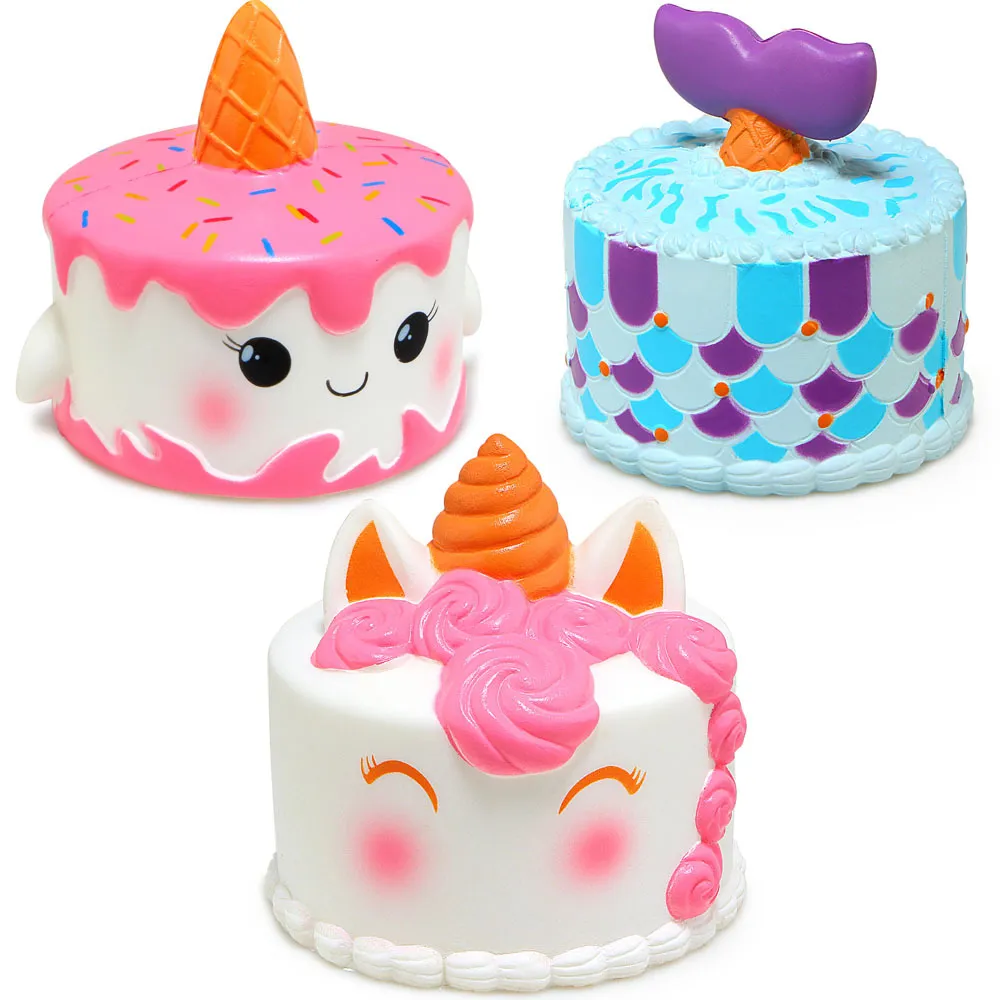 Kawaii Unicorn Cake Food Squeeze Toys Squishy Slow Rising Cream Scented  wholesale exquisite kids Xmas gifts - AliExpress