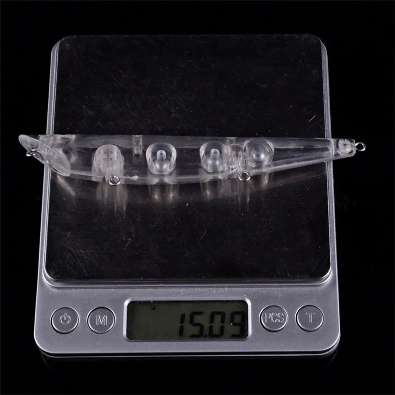 빈 물고기 몸 채색되지 않은 컬러 낚시 미끼 12cm 15g / DIY Lipless Dray Pencil Swimbaits Plastic Bionic Baits