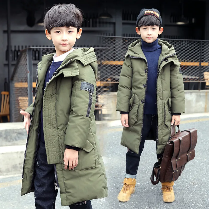 Kids winter coats boys jacket for boys down jackets teenage long coats Outerwear children s clothing jackets for coat