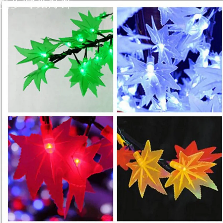 LED Maple Tree Christmas Lights, 1.8M Height 672LED Red And Yellow Star
