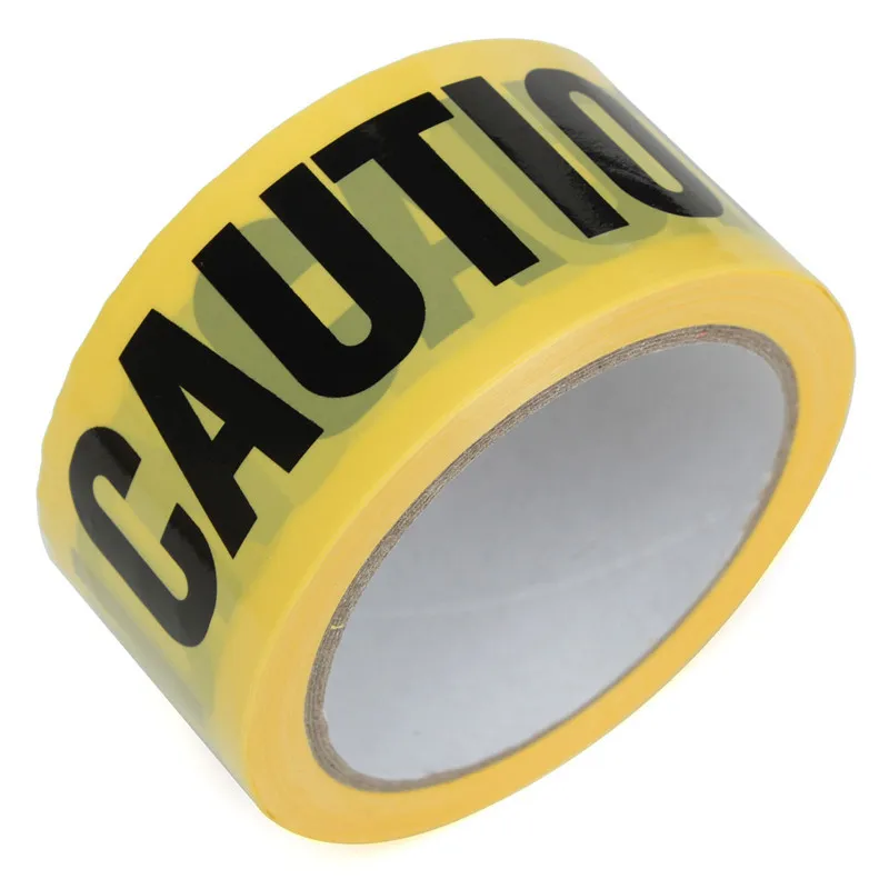 25mx4.8cm Roll Yellow Caution Tape Sticker Safety Barrier For Police Barricade For Contractors New Arrival