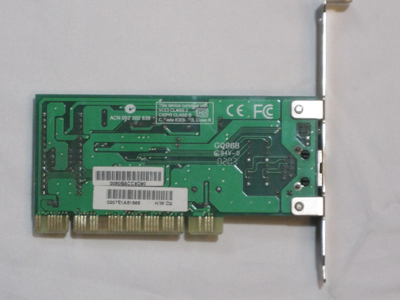 Wyposażenie przemysłowe PCI Nic Deska DFE-530TX Rev C2 10m 100m