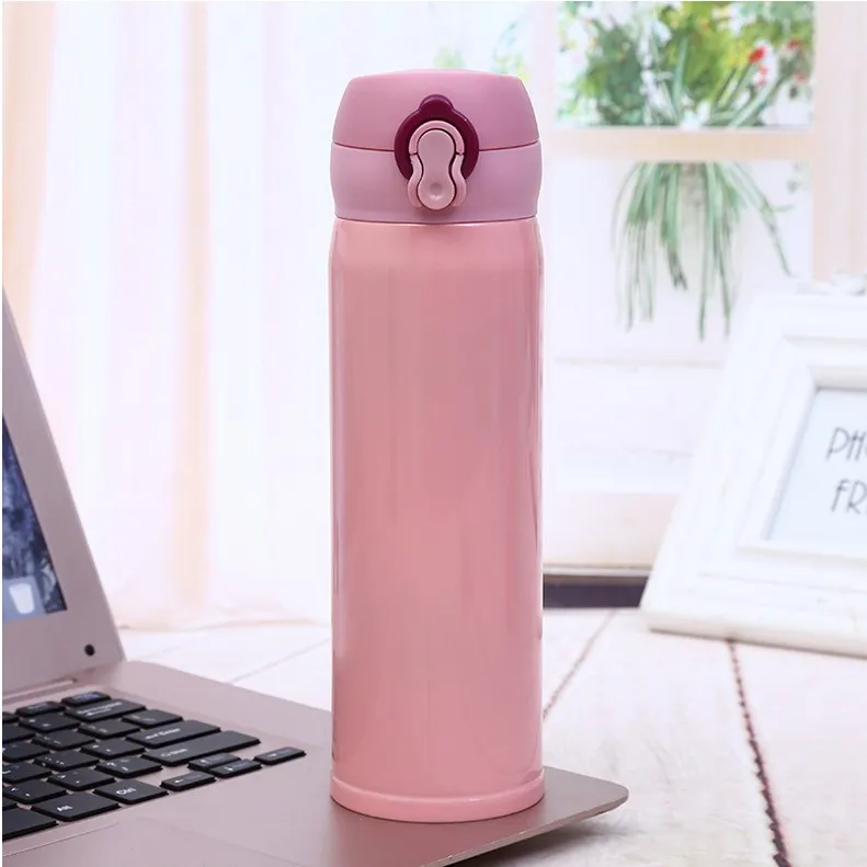 480ml Creative Double Couche Acier inoxydable Coupe d'aspirateur Nouveau Mouvement de style Mouvement Bounce Mugs Fête de fête d'anniversaire Festival Festival