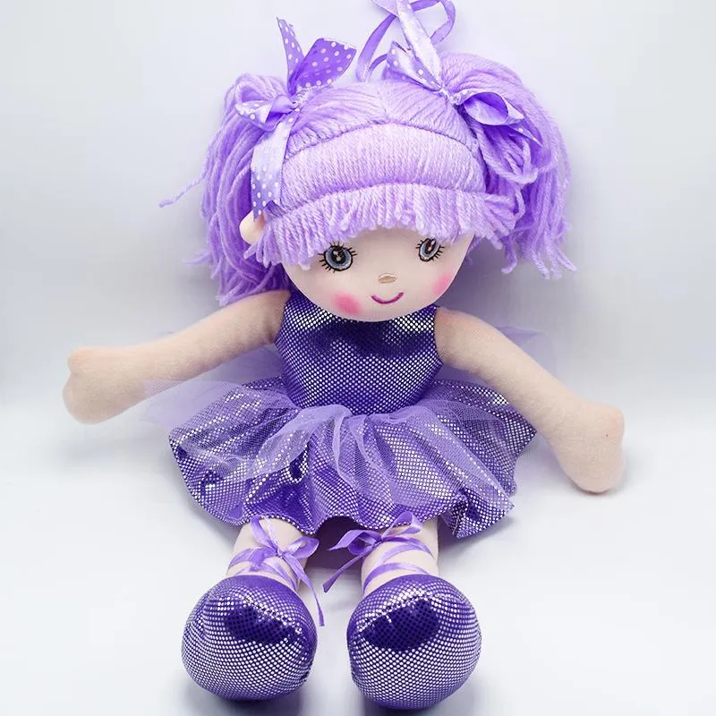 Bambole di pezza di bambole di pezza di 40cm delle ragazze di colore di 3 colori farciti le figure morbide della peluche delle bambole dei bambini