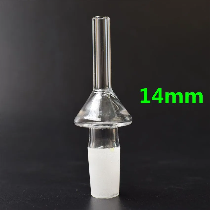 Hoge Kwaliteit Quartz Tip Drip tips domeless quartz nail 10mm 14mm 18mm Omgekeerde Nail voor Mini nectar Collector Glazen Pijpen set