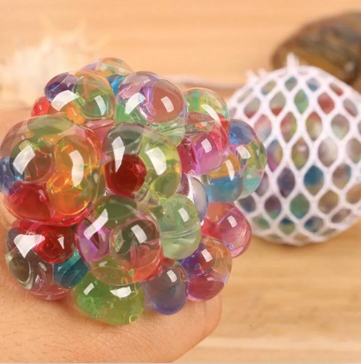 Anti Stress Mesh Grape Ball 6CM Latex Colorful Anti Stress Relief