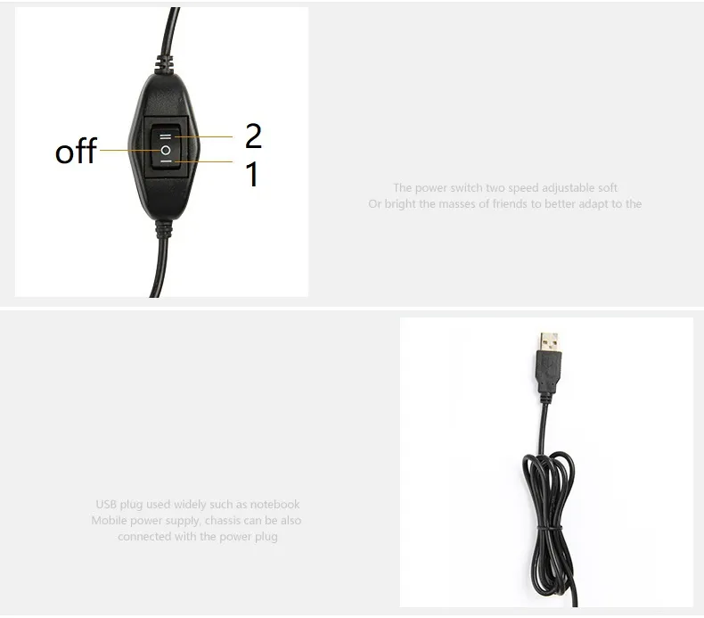 Flexibles Schwanenhals-USB-LED-Leselicht, tragbare Tischklemmenlampe, energiesparendes Computer- und Laptop-Buchlicht, kaltweiß