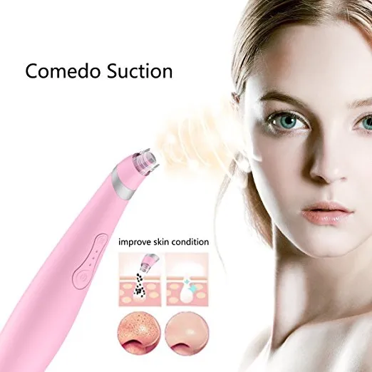 MD010 Şarj Edilebilir Siyah Kafa Çıkartma Comedone Extractor Diamond Microdermabrazyon Makinesi Cilt Peeling Makinesi Vakum Güneşli Ski8206299