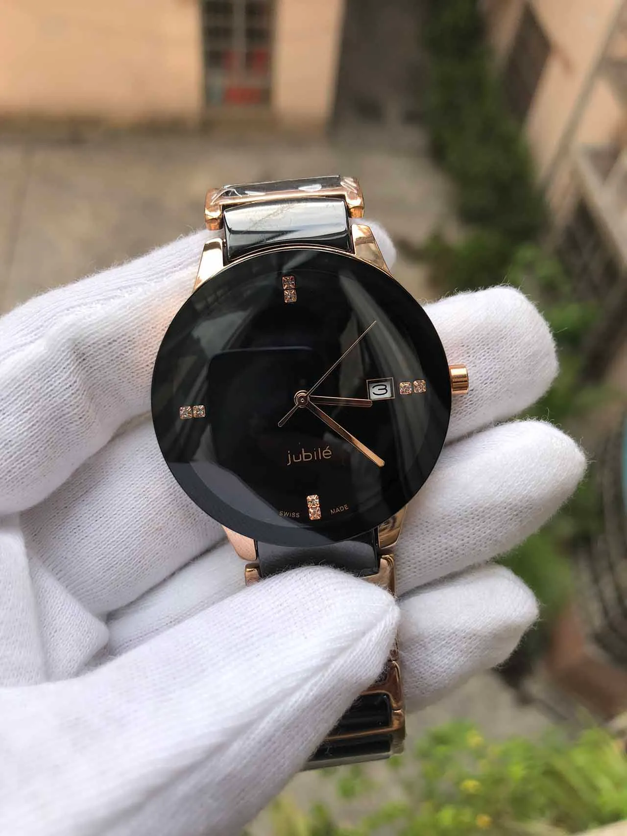 Unisex zegaś o słynnej nowoczesnej męskiej modzie black ceramiczne zegarek damskie masy męskie sportowe zegarek 37mm281J