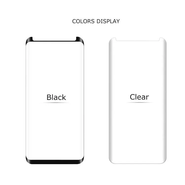 إلى Samsung S9 S9 plus كفر حماية، واقي شاشة صلب مقاوم للكسر بغطاء ثلاثي الأبعاد بالكامل لسامسونج جلاكسي نوت 8 S8 S7 مع باقة OM-99