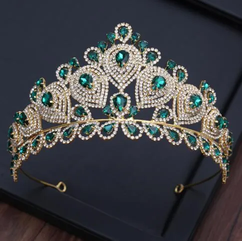 3 kolory korona ślubne pereł rhinestone bridal Accessorie fascynator Crown Tiara Zapatos de Las Novias Blancos Coronas de la boda