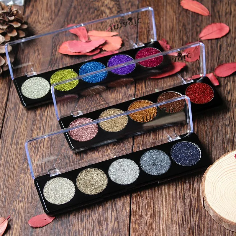 IMAGIC Glitters Eyeshadow Cosmetic Pressed Eyeshadow Diamond Rainbow Make Up Pressed Glitters Eye shadow Palette i