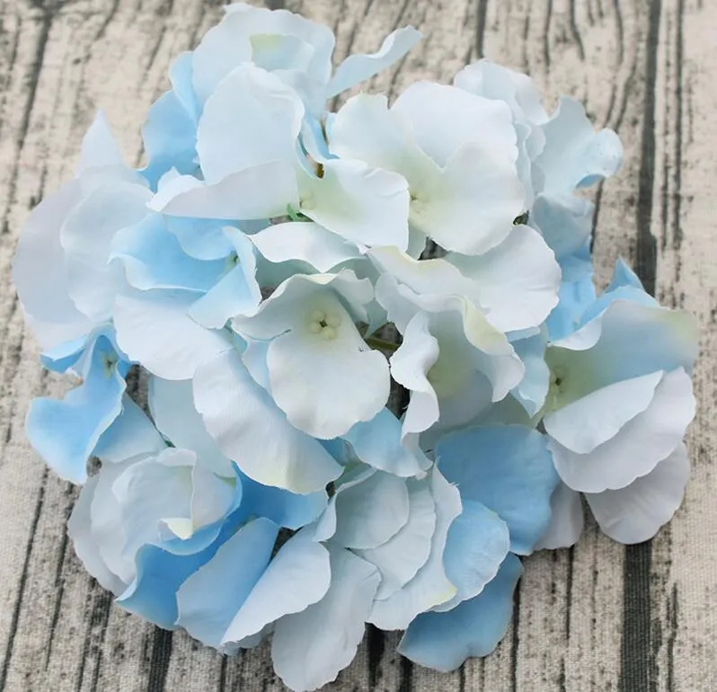 Artificial Flower Fake Carola Hydrangea Heads Bouquet Christmas Wedding Arrangement Home Decoration 12Colours GA94