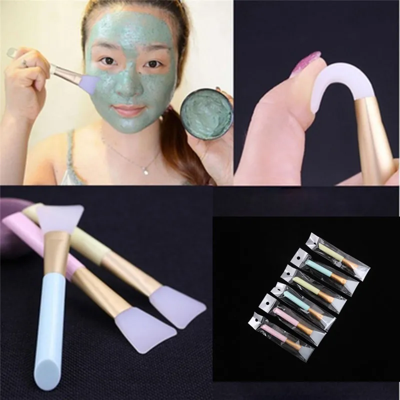 SM002 1PC Professionele Siliconen Gezichtsgezicht Masker Borstel Modder Mixing Huidverzorging Schoonheid Make-up Borstels Foundation Tools DIY