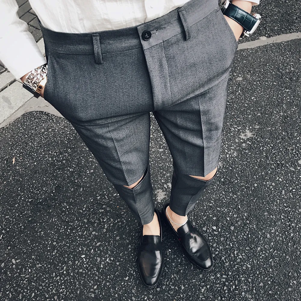 men’s slim fit dress trousers