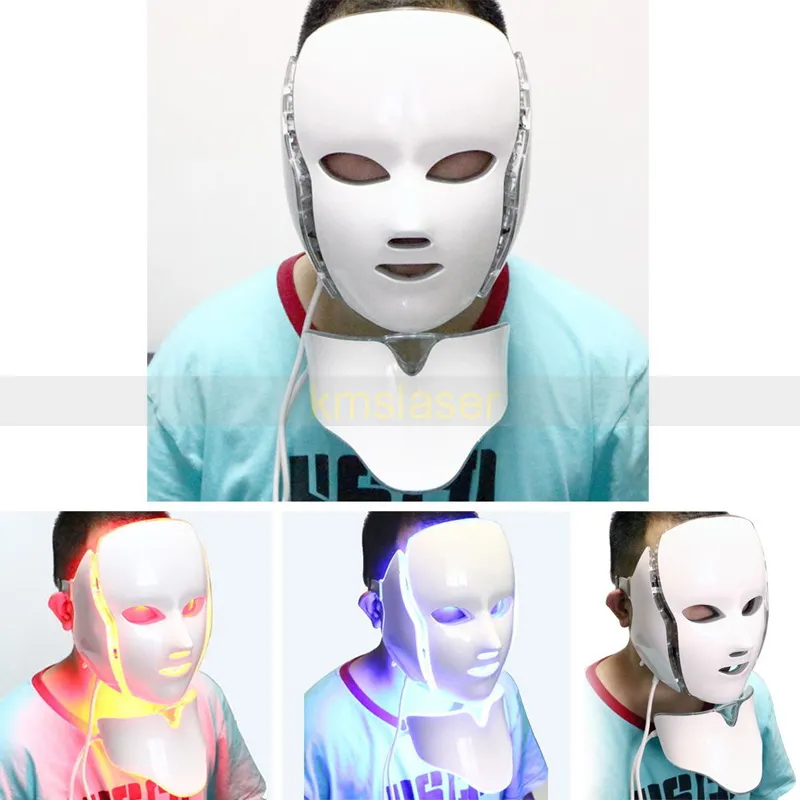 LED Light Skin Föryngring Acne Behandling Skin Åtdragning Skrämmande Remover 3 Ljusfärger LED Light Mask