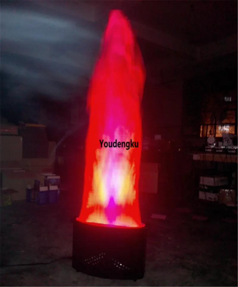 Floor Standing fire effect led light dmx led flame light 10mm 1.5m high fake fire led silk flame light