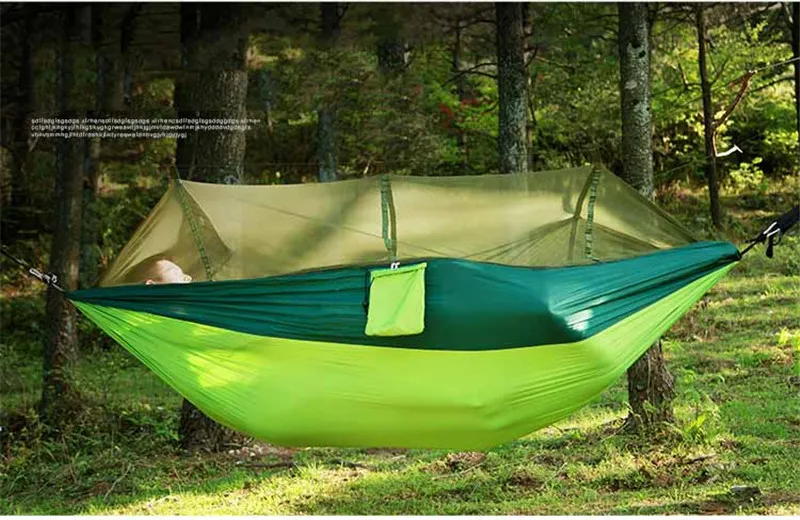 Новейшая мода Handy Hammock Person Portable Parachute Fabry Mosquito Net Hammock для крытого отдыха на открытом воздухе с использованием C613