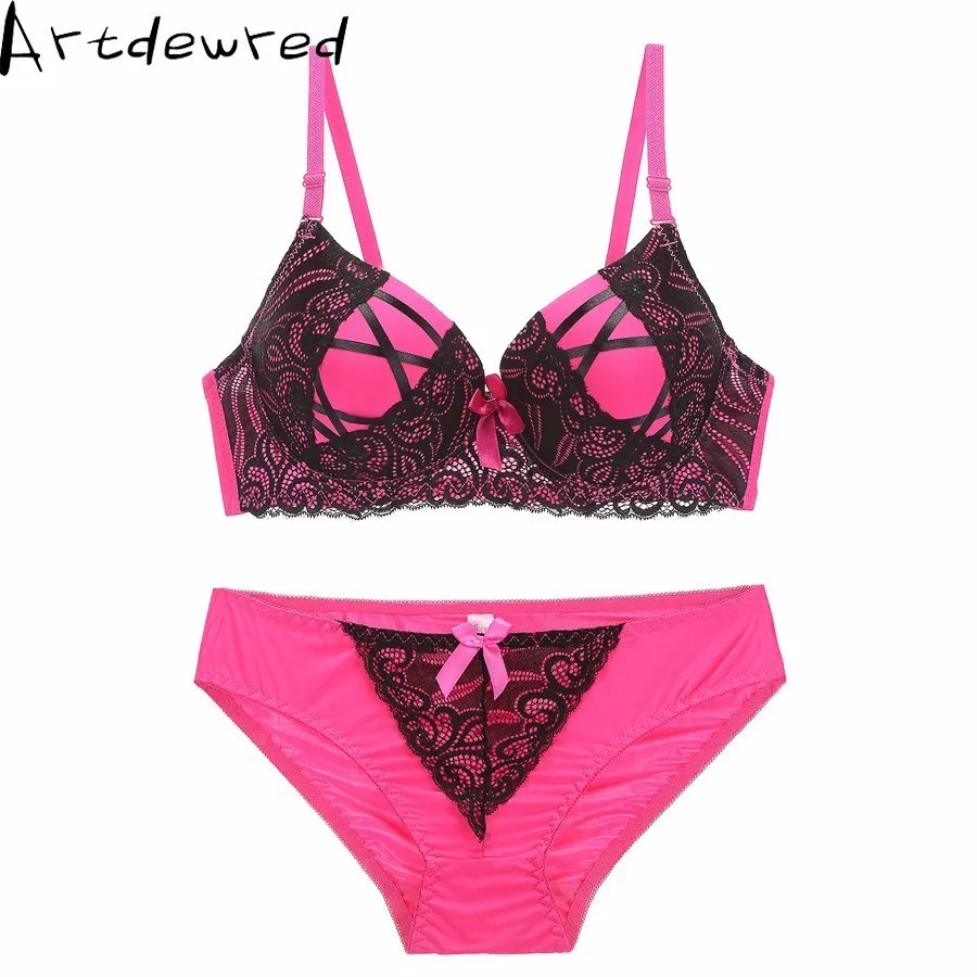 Wholesal Women's Printing Underwear Set High Quality Ladies Lace