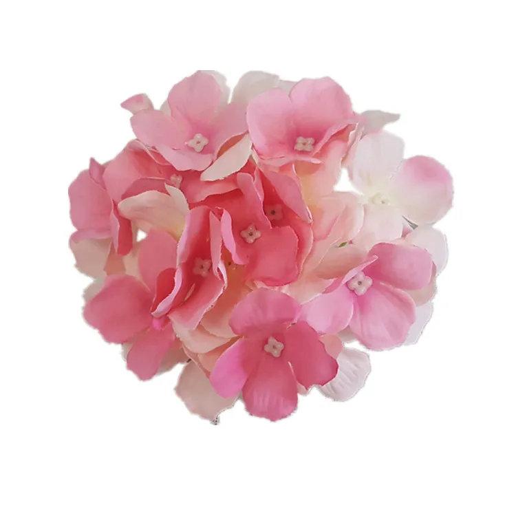 50 Unids15 CM Artificial Hortensia Cabeza de Flor de Seda Decorativa Para Decoraciones de Boda Accesorios Para el Hogar Accesorios de Decoración Del Partido Hortensia Rosa Pared