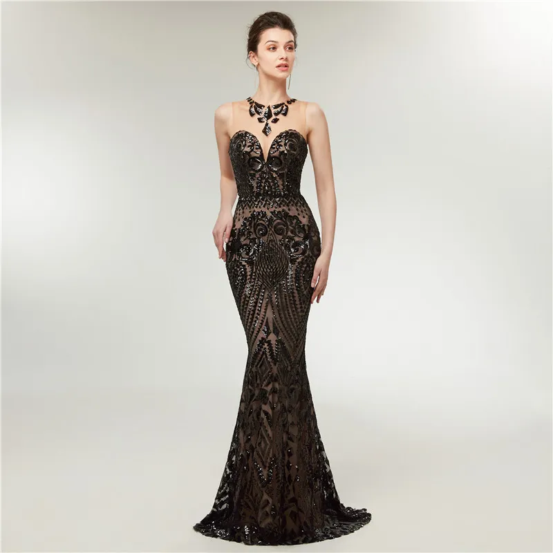 Black Mermaid Gown: Sequin Embellished Long Formal... From Missudress,  $129.65 | DHgate.Com