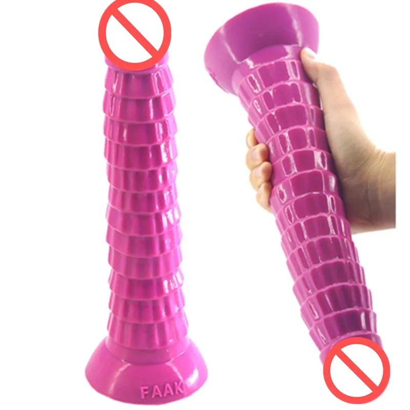 Nuovo arrivo Silicone Enorme Dildo Plug anale Pagoda Forma G-spot Stimolante Prodotti del sesso per adulti Giocattoli Super Large Butt Plug Forte ventosa