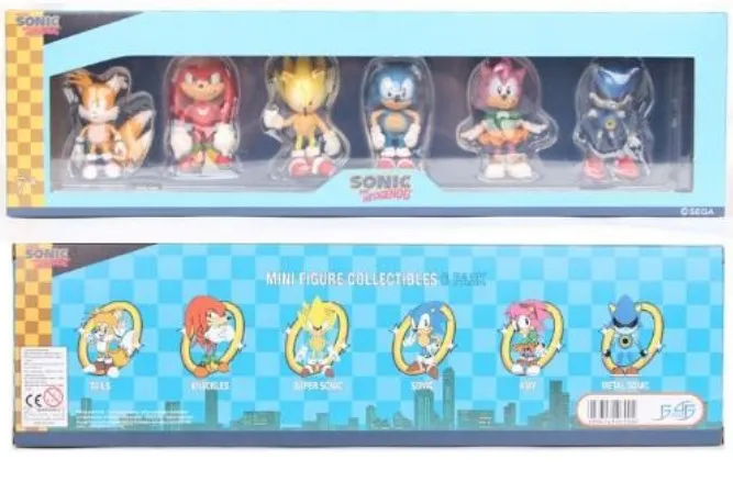 Sonic the hedgehog mini figuras de ação blocos de construção