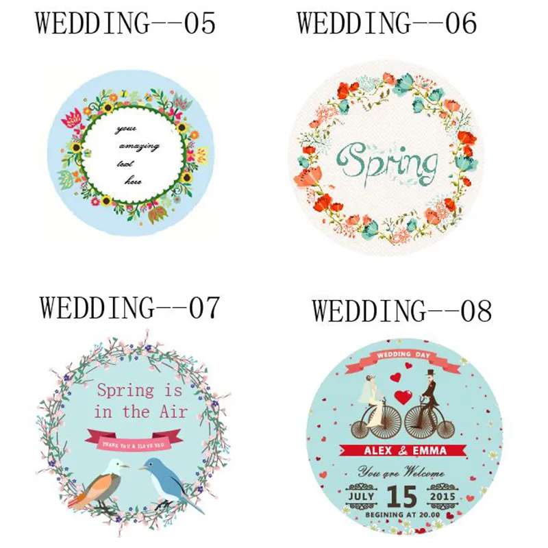 100pcs adesivi personalizzati personalizzati adesivi personalizzati Candy  matrimonio anniversario di anniversario Bomboniere etichette forniture