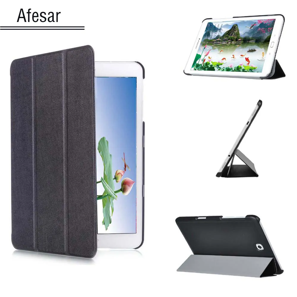 Capa Capa SM-T813 T819 Slim Smart Case Capa Para Samsung Galaxy Tab S2 9.7 SM-T810 T815 Tablet com Auto Sleep / Wake