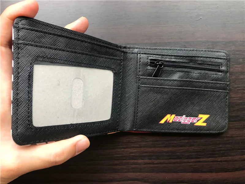 Mazinger Z World Wallets Cute Cartoon Comics Purse Student Short Game Wallet Anime Wallet Coin Bag Teens Credit Card Holder1495096