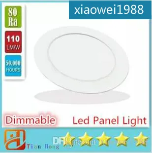 LED Luzes do painel de teto Rodada recesso lâmpada de alumínio ultra fino Downlights 3W 4W 6W 9W 12W 15W 18W Luminárias Spotlight