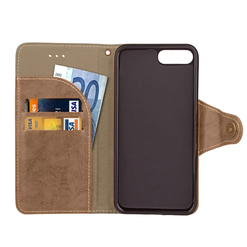 Business Wallet Cuir TPU Étui avec poche de carte pour iPhone 7 Plus Samsung S8 Plus S7 Edge Redmi 4X