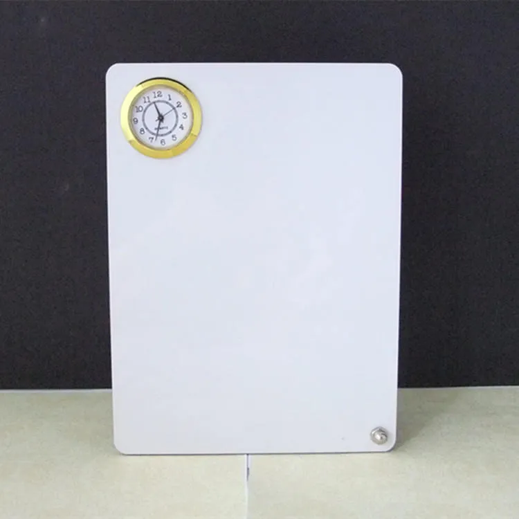 dye sublimation blank MDF Desk clock wall clocks hermal transfer printing Semi-finished subliming consumables