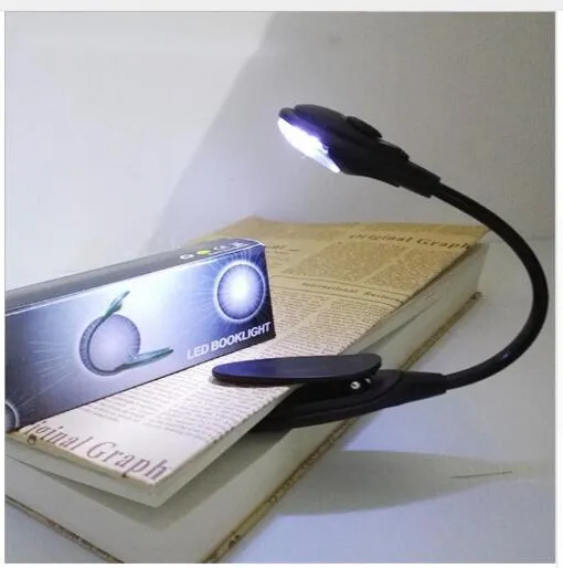 LED Kitap Işık Mini Klipsli Esnek Parlak LED Lambaları Işık Kitap Okuma Lambası Seyahat Yatak Odası Kitaplar Okuyucu Noel Hediyeleri Için