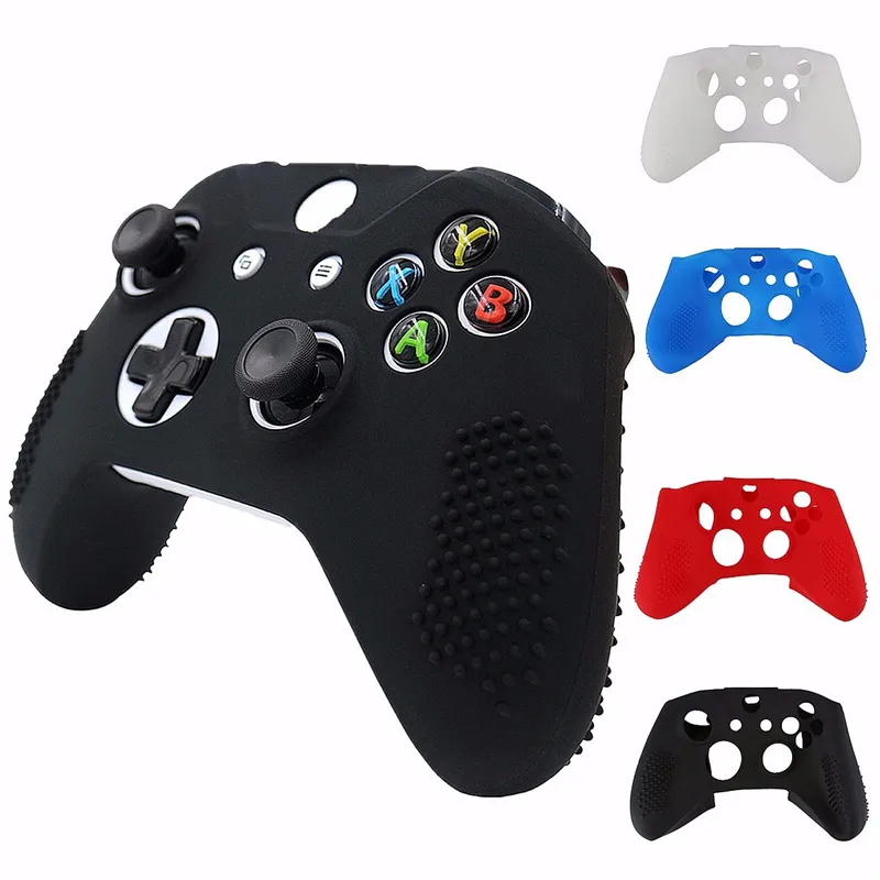 Multi Color Antislip Zachte Siliconen Rubber Bescherming Case Cover Skin Sleeve voor Xbox One X S Slanke controller DHL FEDEX EMS GRATIS schip