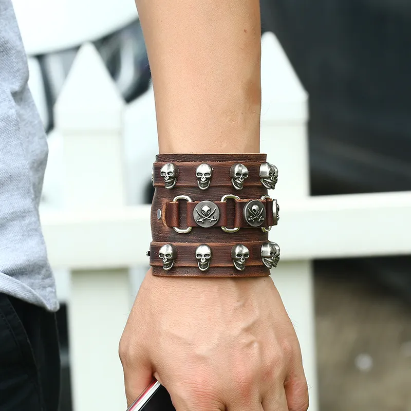 Leather Handwriting Bracelet  Thick Bar  Rugged Gifts