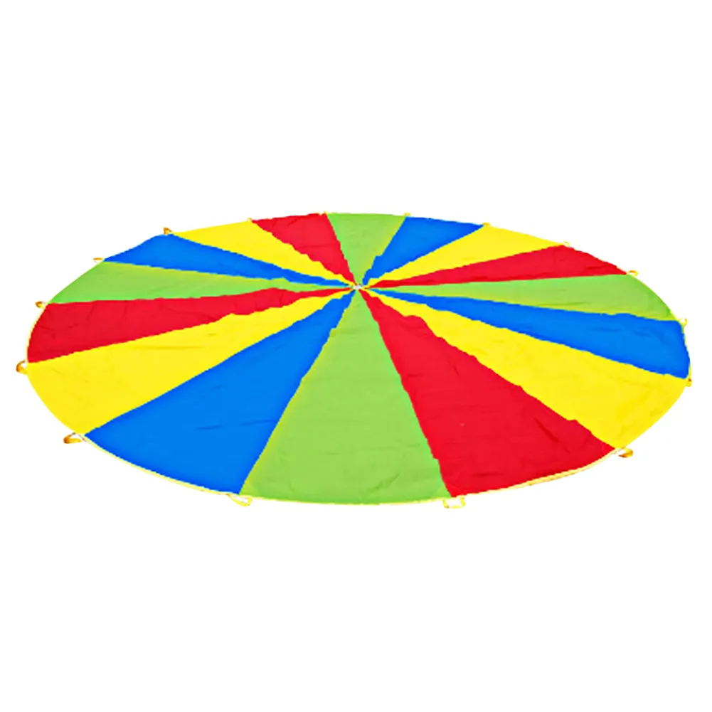 Rainbow Parachute Outdoor Toys Rainbow Outdoor 8 Handtag Parachute Multicolor Nylon Kids Toy Parachute 2M/3M/3,6M/4M/5M/6M