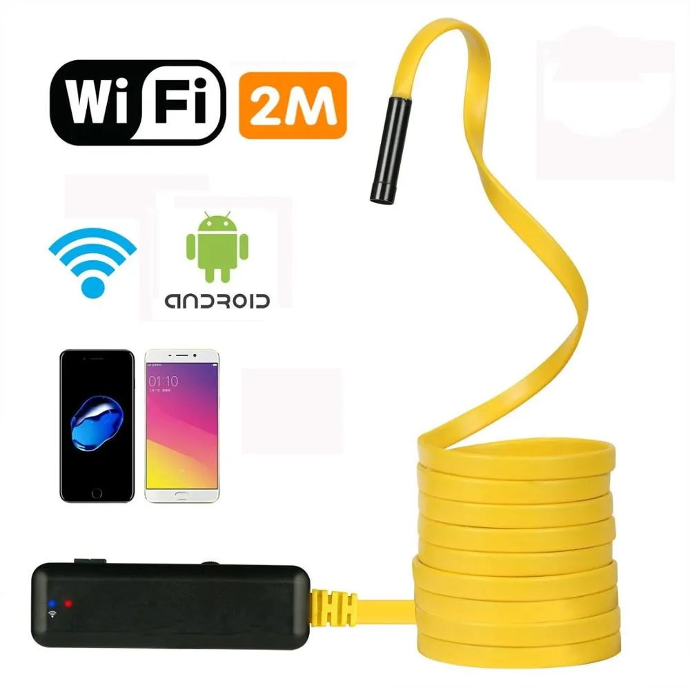 2 Meters Semi Rigid Flexible Wireless Endoscope IP67 Waterproof WiFi