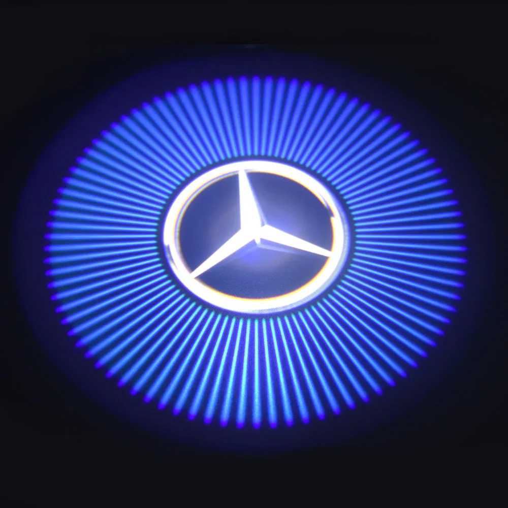 4 STÜCKE Cooleeon Wireless Auto Marken Logo 3D Laser Projektor Lampe Auto  Tür Licht Willkommen Lampe Auto Höflichkeit LED Dekoration Lichter Von 8,83  €