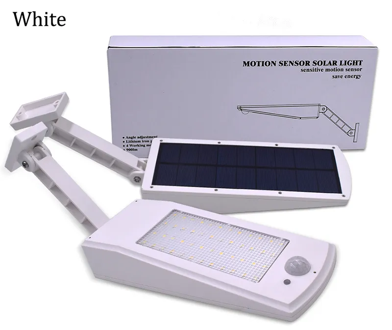 Водонепроницаемая светодиодная безопасность солнечная батарея 48 -lel Light PIR Датчик движения Светлый настенный лампа