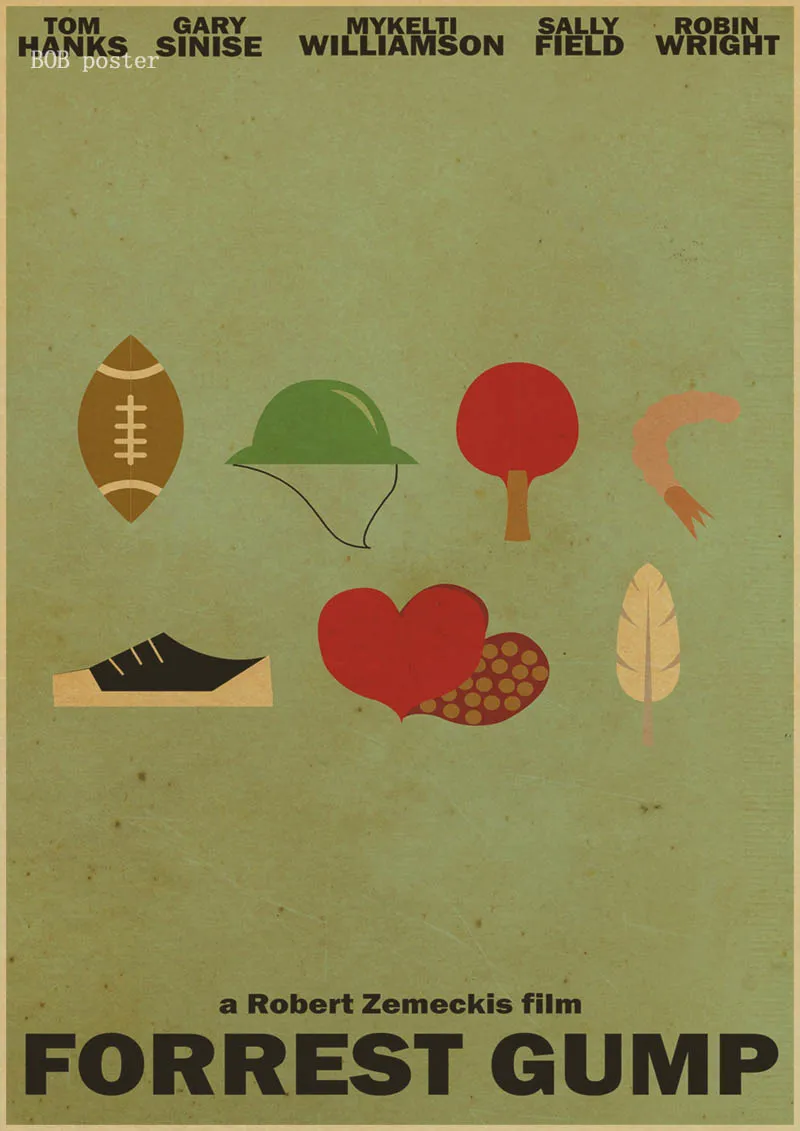 Classic Film Forrest Gump Poster Kraft Paper Home Decor Vintage Classic