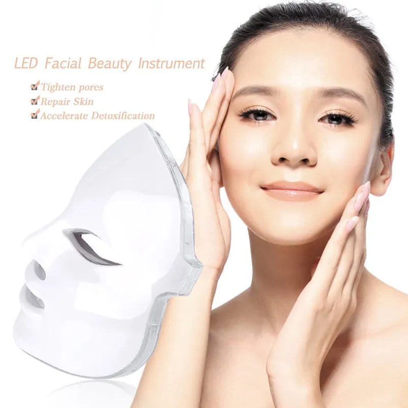 LED Light PDT Photon Therapy Cura della pelle Ringiovanimento Maschera facciale Massaggio SPA Rimozione delle rughe i