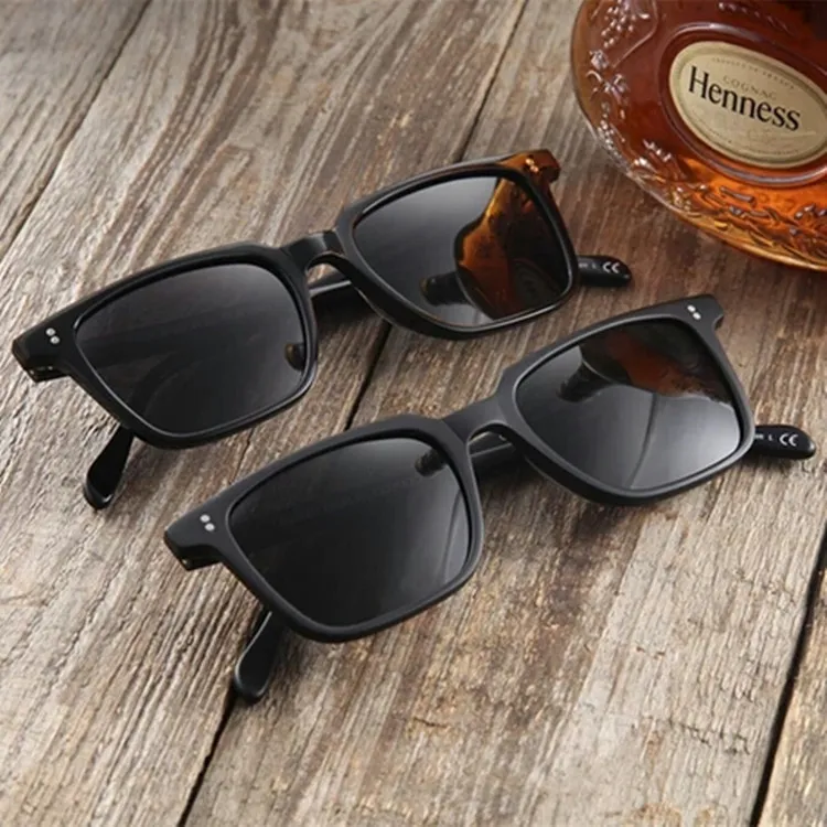 Fashion V5301S eugene tong polarized sunglasses UV400 full-rim square high-quality lightweight pure-plank Occhiali da sole full-set packing