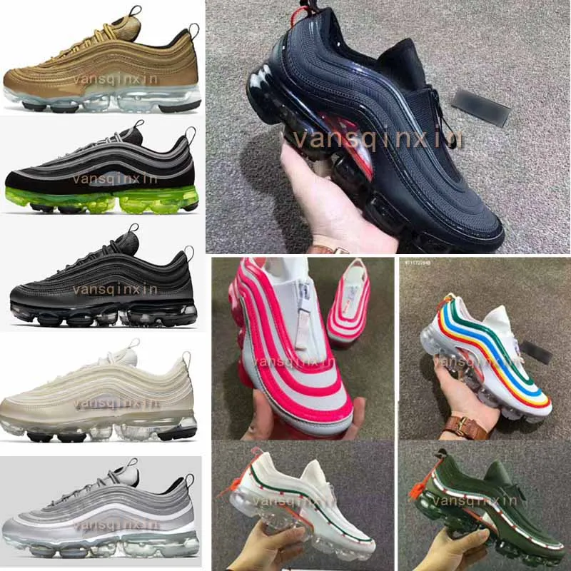 New 97 Vapormax Hybrid Black Reflect Silver Bullet Japan OG Running Shoes For Men Women 2018 Gold Black Vapormaxes Sports Shoes Size36 46 From Vansqinxin, $51.83 | DHgate.Com