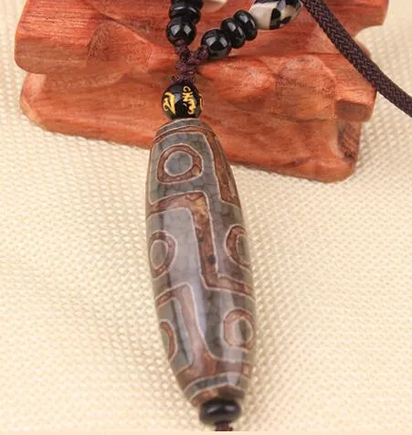 Tibetan Old Mine Tianzhu Tribal Necklace Genuine Stone Shale Line Eye ...